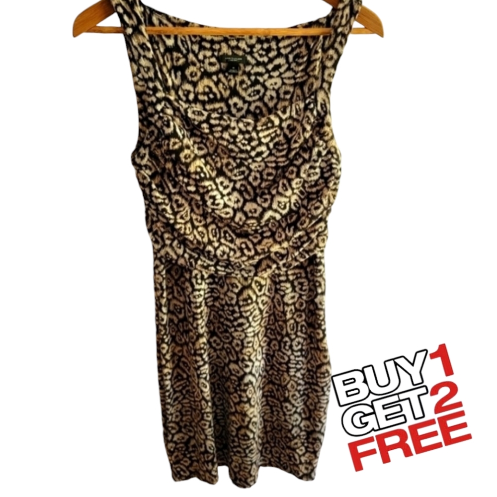 ANN TAYLOR‎ Women's Sleeveless Dress Sz 8 Elastic Waist Stretchy